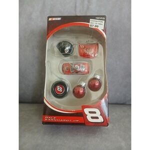 Dale Earnhardt Jr 8 NASCAR Collectible Mini Ornaments Set Trevco Vintage 2007